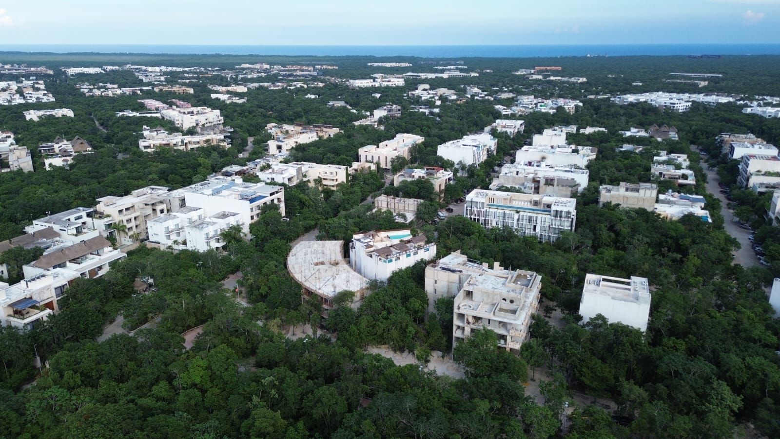 Vista aérea construcción